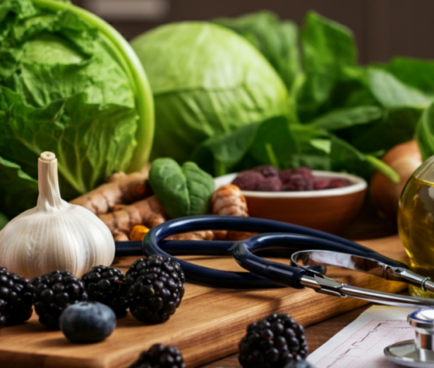 Whole foods like vegetables, fruits, and herbs for managing chronic illness naturally
