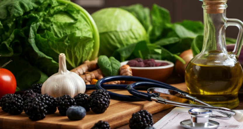 Whole foods like vegetables, fruits, and herbs for managing chronic illness naturally